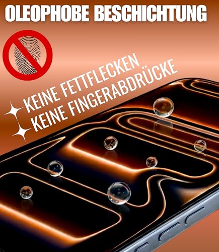XeloTech DE Schutzglas für iPhone 17 Pro aus Panzerglas, Extrem Kratzfest (9H+), garantiert Blasenfreie Antistaub-Auto-Installation, Anti-Fingerabdruck, 2 Gläser 5