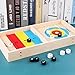 Produktbild Mini Arcade Air Hockey Tisch, Fun Table Top-Spiel, Mini-Holz-EIS Gucky Tabelle Double-Sided Bouncing Schach, Entwickeln Responsiveness Interaktives Spiel Spielzeug