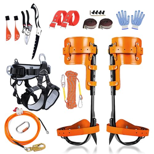Gdsinstna Tree Climbing Spikes, Tree Climbing Gear Set, Tree Climbing