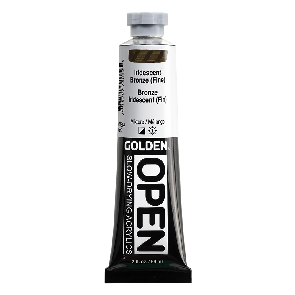 Peinture acrylique Golden Open bronze tube 2 oz pour illuminer vos ateliers créatifs