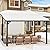 AECOJOY Wall Gazebo12’ x 10’, Hard Top Gazebos Pergola on Clearance, Outdoor Patio Lean to Gazebo Canopy Awnings for Deck, Porch, Backyard and More