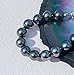 mihiarii Tahitian Black Pearl Strand Necklace Sterling Silver Clasp 10MM Real Tahiti Natural Pearl Necklaces Birthday Anniversary Mothers Day Valentines Day Christmas Gifts for Mom Her Women