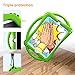 TopEsct Kids Case for iPad Air 2, Shockproof Silicone Handle Stand Case Cover&(Tempered Glass Screen Protector) for iPad Air and iPad Pro 9.7(Green)