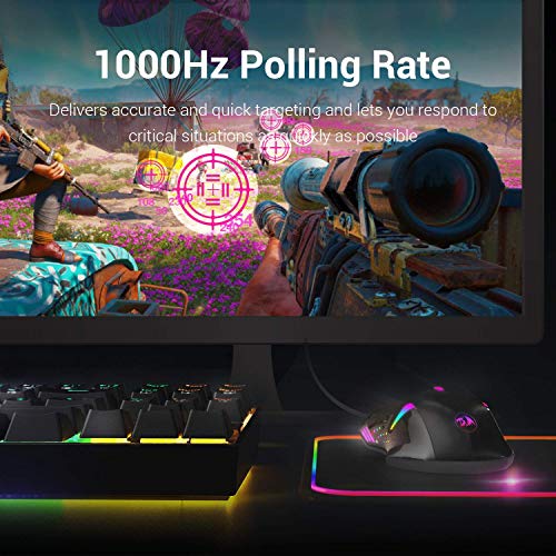 Image of (Renewed) Redragon M601 CENTROPHORUS-2000 /3200DPI Gaming Mouse for PC, 6 Buttons, Weight Tuning Set