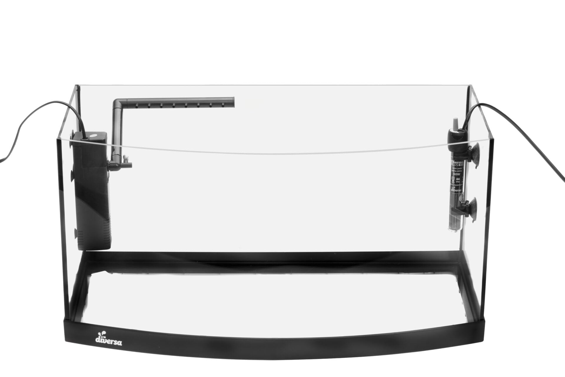 Diversa Startup 60 Zestaw Akwarystyczny, 54L, 60x30x30cm, LED 10W, z Filtrem Claro 600, Grzałką 50W, dla Początkujących