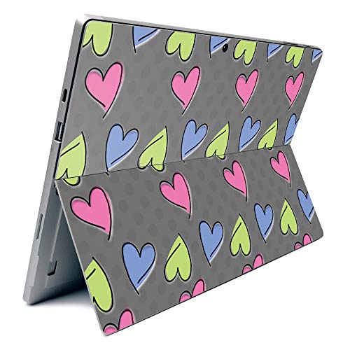 Image of MightySkins Carbon Fiber Skin for Microsoft Surface Pro 7 - Girly | Textured Carbon Fiber Finish | Easy to Apply, Remove, and Change Styles | Made in The USA