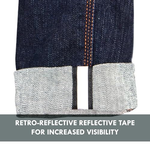 Image of Rynox Downtown Pro Motorcycle Jeans with RHEON Protectors | Impact Protection | Abrasion Resistance | Motorcycle Riding Jeans - Indigo Blue, Small