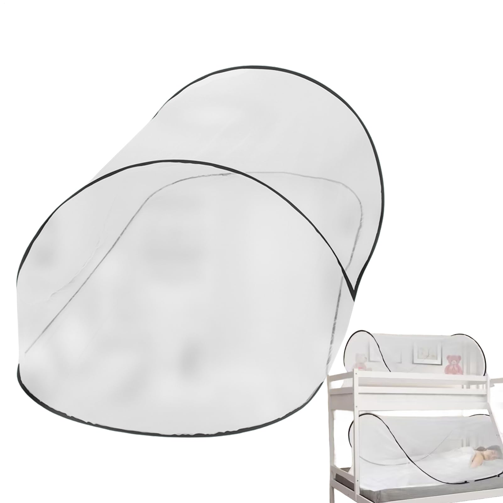 Moustiquaire portable renforcée avec toit fermé et protection intégrée