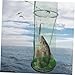 Kisangel Outdoor Fishing Net Portable Pouch Durable Saltwater Fishing Net for Easy Carrying and Operation for All Fishing Occasions Made