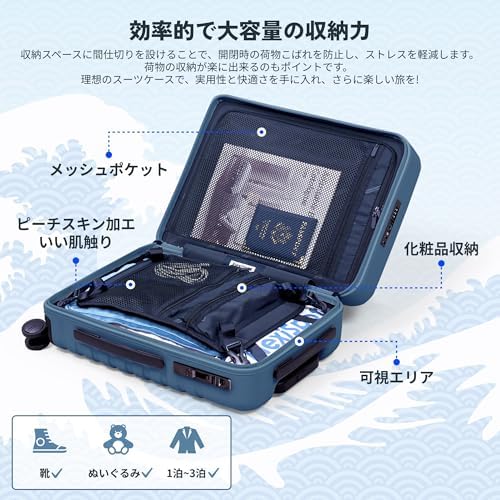 Amazon.co.jp: FlexiSopt キャリーケース スーツケース L2 PC製 機内