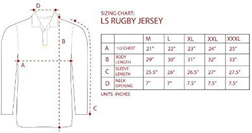 Miniatura 4 de Croker - Camiseta de rugby tradicional de rayas verdes y azul marino, polo de algodón de manga larga, marino