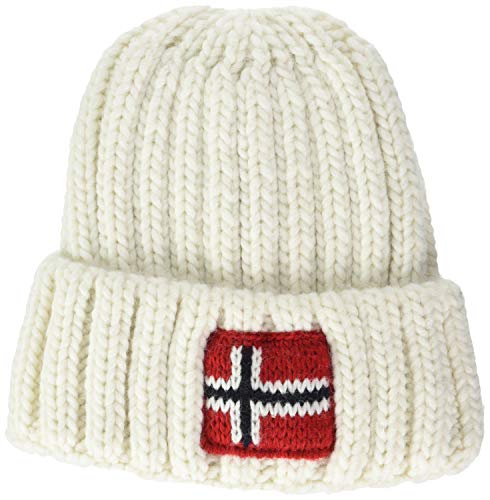 Napapijri Hat baby or girl with back and pon pon article N0YKCN K SEMIURY 3 made in italy, 002 Bianco - Bright white, Size 21