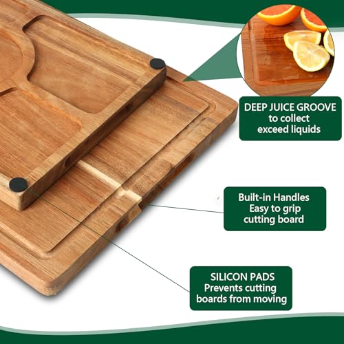Set de 3 Tablas de Cortar de Madera Acacia Rectangulares miniatura 4