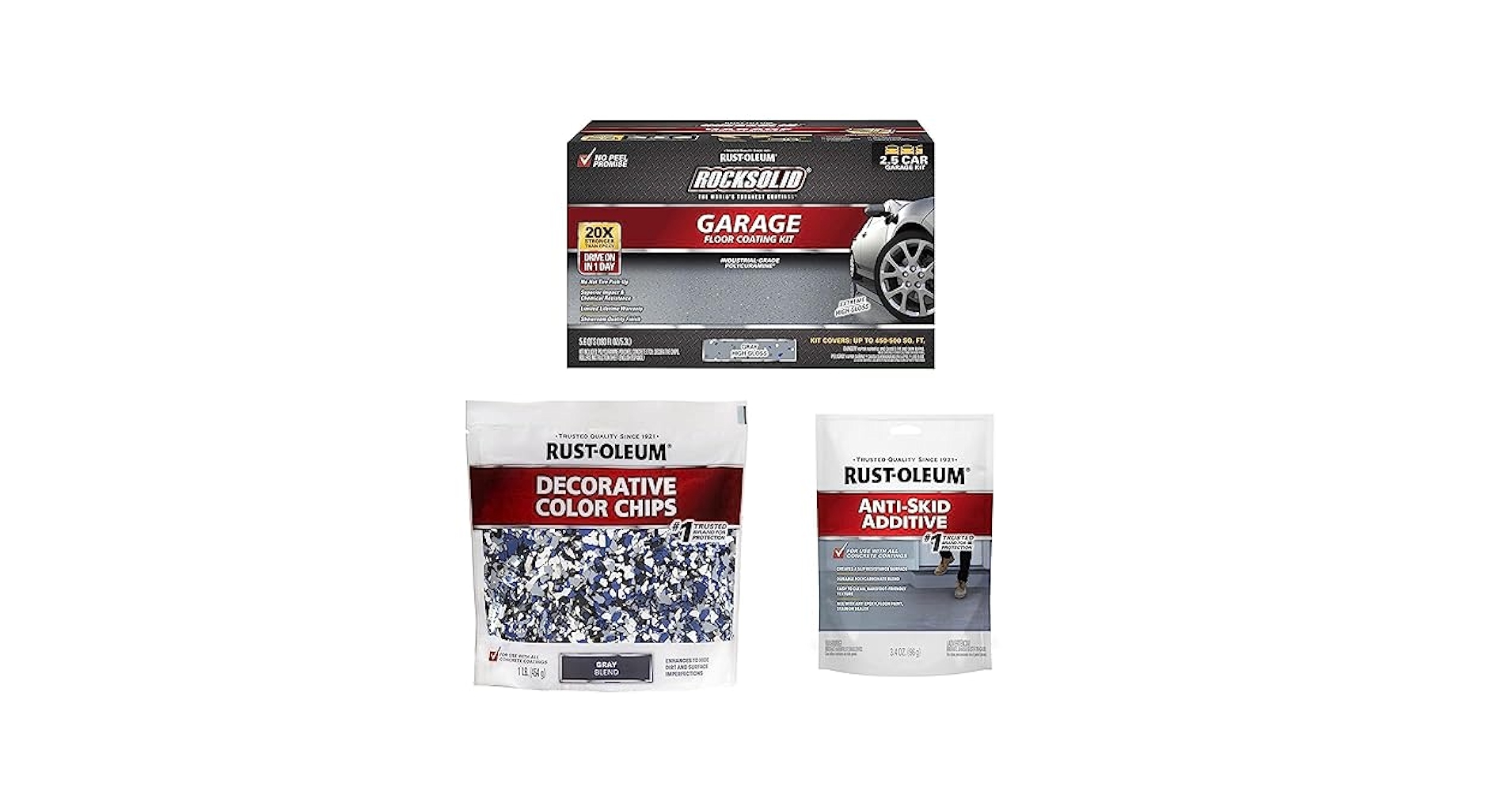 KEN自然薯～2kg～ Rust-Oleum 293513 Rocksolid Polycuramine Garage Oil Floor