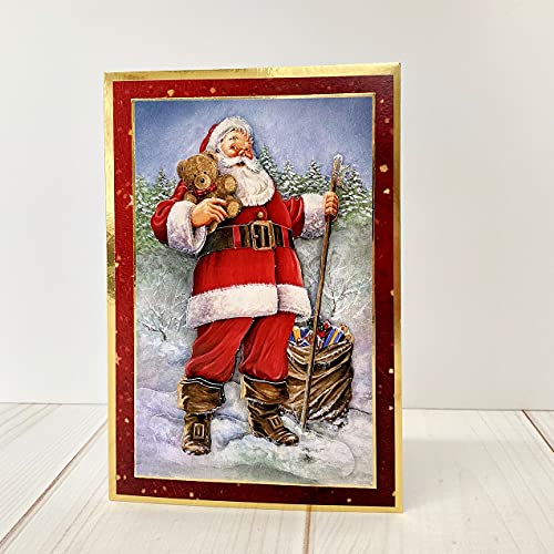 Katy Sue Christmas Selection Die-Cut Decoupage Pack. Contains 24 Pre-Cut Die Cut Decoupage Paper Sheets for Christmas Card Making Supplies. 3 Copies Each of 8 Different Designs - Image 3