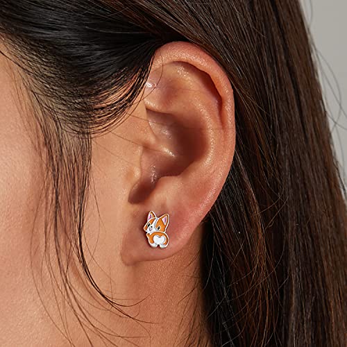 Boucles d'oreilles Corgi en Argent 925 véritable bijou d'exception - 6