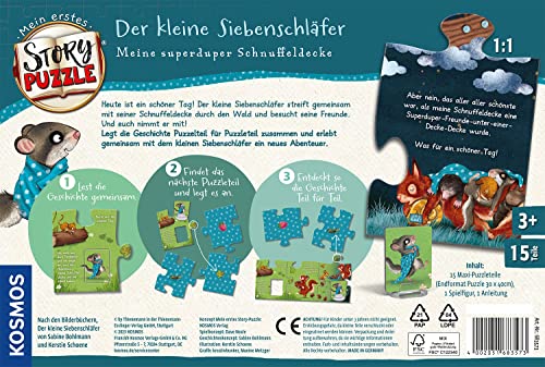 Franckh-Kosmos Mein Erstes Story-Puzzle: Der Kleine Siebenschläfer, 15-Piece Puzzle Game, Cardboard, Jigsaw, Classic, 3 - 6 Years - Image 2