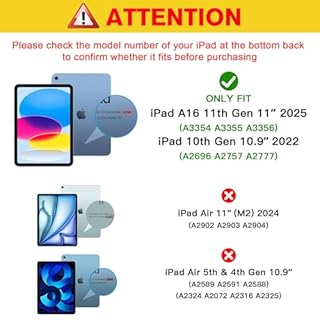 ProCase 2 Pcs Screen Protector for iPad A16 2025 11th Generation 11 Inch/iPad 10th 2022 10.9 Inch, Tempered Glass Film Guard -Clear
