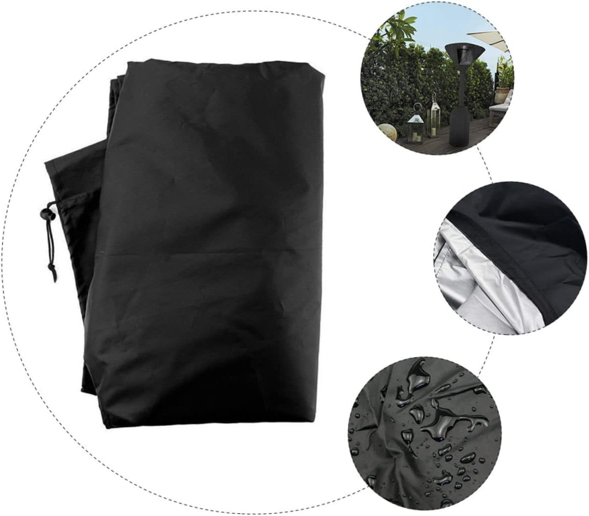 Stand-up Patio Heater Cover Easy Install Durable for Outdoor Weatherproof Cover