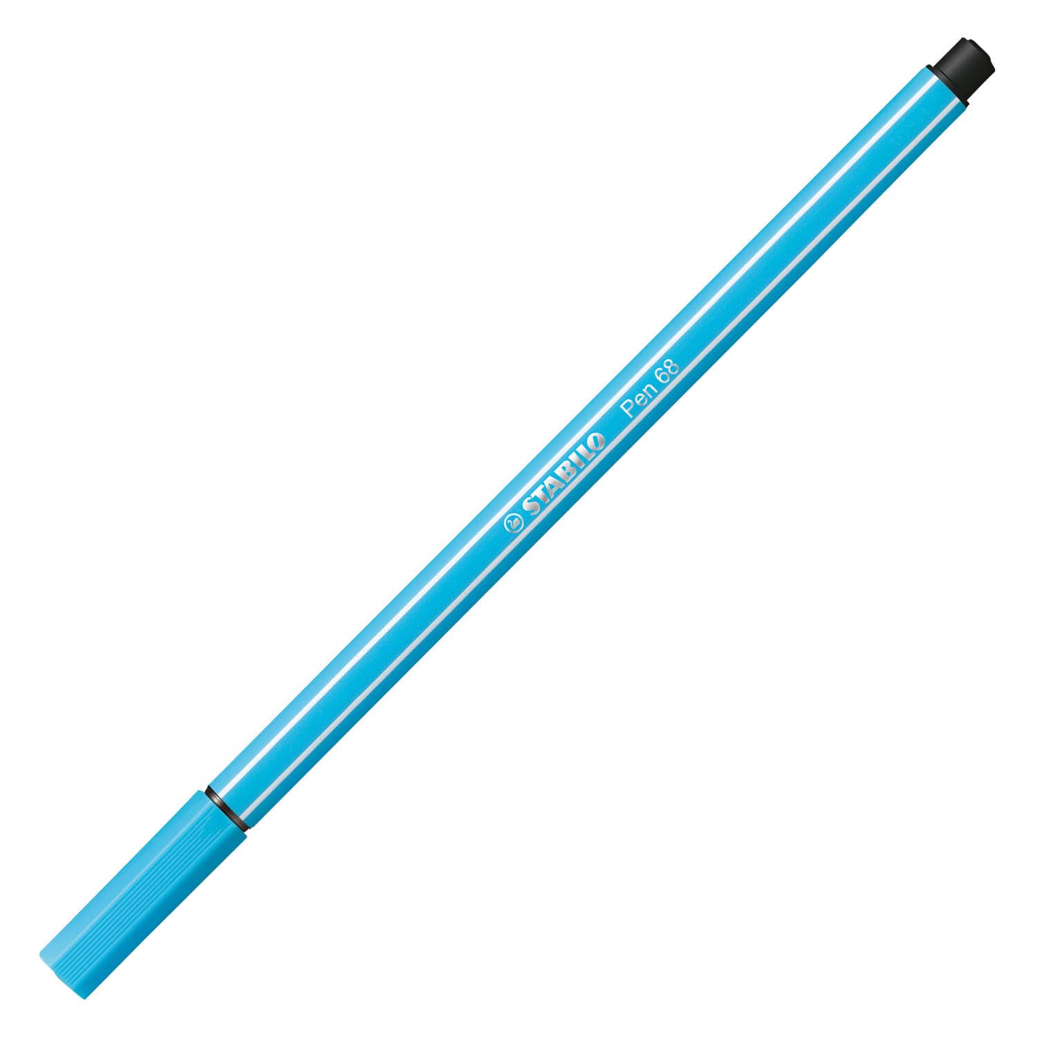 Premium Fibre-Tip Pen - STABILO Pen 68 - Pack of 1 - Azure โ image 1