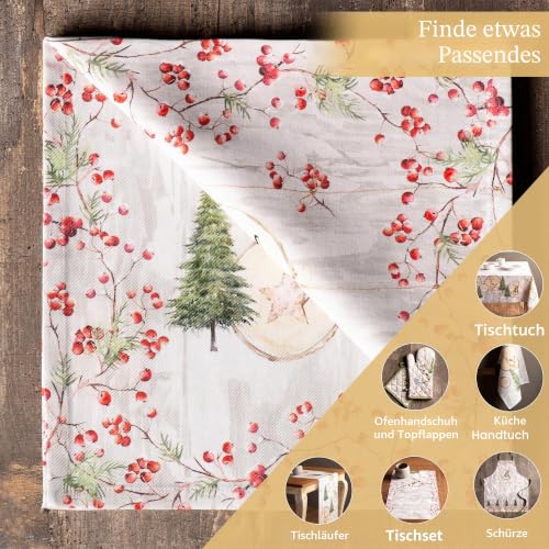 Maison d'Hermine Stoffservietten 100% Baumwolle (45 cm x 45cm, 4er-Set) – Ansicht 6