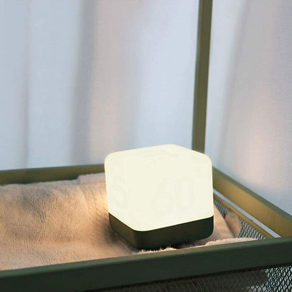 DieffematicTD Lampara Escritorio LED del Cuerpo Humano lámpara de inducción portátil lámpara de cabecera, lámpara Regulable Oficina con Puerto de Carga USB, Recargable, luz retardada, bajo Consumo de