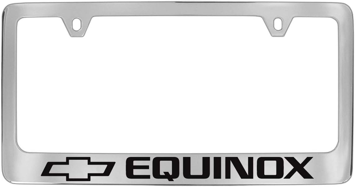 Chevrolet Equinox Chrome Plated Metal License Plate Frame Holder