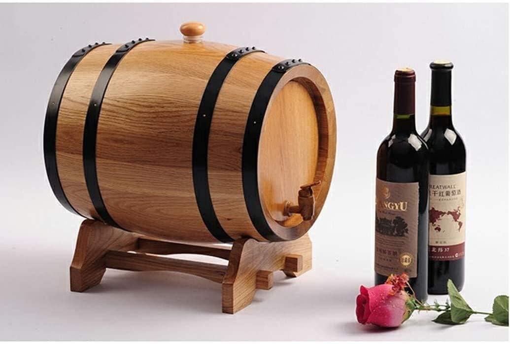 White Oak Aging Barrel Age your own Whiskey Wine Rum Tequila Beer Bourbon (Color : B Size : 3L) (A 50L)