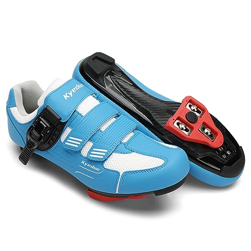Image of Womens Cycling Shoes Compatible with Peloton Bike Clip in Ladies Indoor Cycling Road Bike Riding Biking Shoes, Pre-Installed Delta Cleats