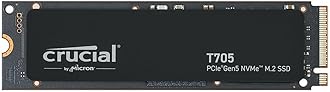 Crucial New 2024 T705 1TB PCIe Gen5 NVMe M.2 SSD - Up to 13,600 MB/s - Game Ready - Internal Solid State Drive (PC) - +1mo Adobe CC - CT1000T705SSD3