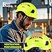 SAFEBUILDER Industrial Safety Helmet with Build-in Visor ABS Hard Hat with Visor Adjustable Ventilation OSHA Approved Hardhats Construction Work Head Protection ANSI/ISEA Z89.1 (Green Hard Hat Only)