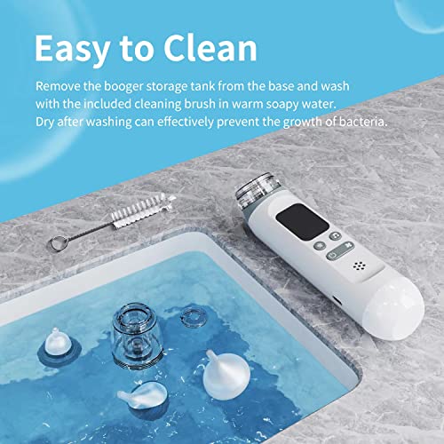 Bivni X8000 Nasal Aspirator For Baby, Electric Baby Nose Sucker With Adjustable 3 Levels Suction, Rechargeable Booger Sucker For Babies thumb #5