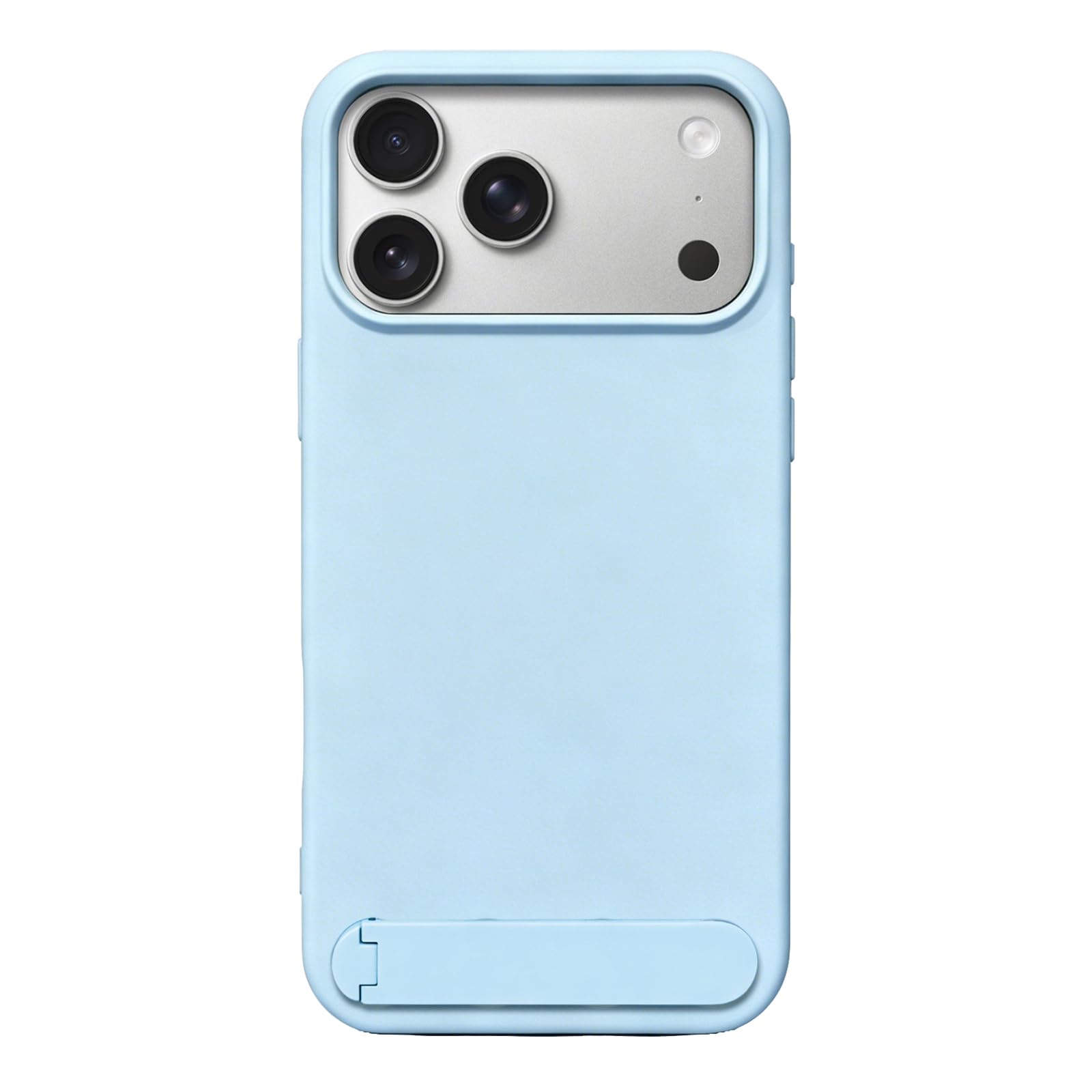 Smukłe etui na telefon iPhone 17 Pro Max/17 Pro/17, miękki płynny silikon zapobiegający odciskom palców telefon komórkowy pokrowiec z klapką na stojak, chrom, 17 ProMax