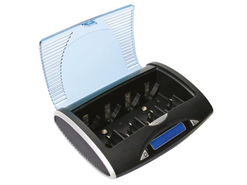 Velleman CARICABATTERIE/SCARICABATTERIE UNIVERSALI VELOCI NIMH CON LCD E USCITA USB