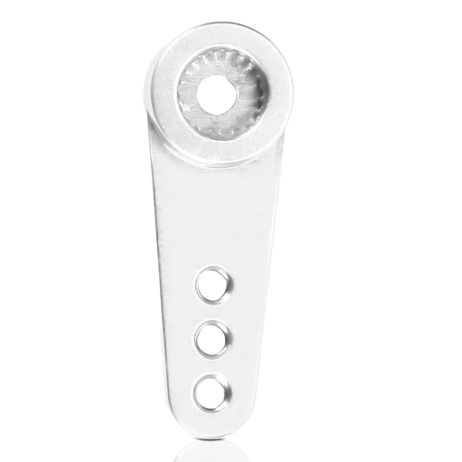 21T Servo Horn Arm, 23x8mm/0.9x0.3in 21T Servo Horn Steering Arm Server Rocker Aluminum Alloy Servo Horn Arm RC Products RC Servo Arm Replacement for MD922, MD933 and Other Servos (Silver)