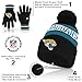 Ultra Game NFL Official Adults Unisex Super Soft Winter Beanie Knit Hat With Extra Warm Touch Screen Gloves, Jacksonville Jaguars, Team Color 1, 1SIZE