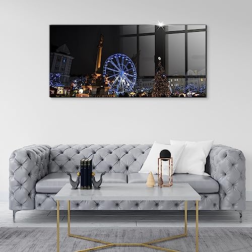 Peinture murale Wallfluent souvenir de Noël à Ostrava tableau en verre - 5
