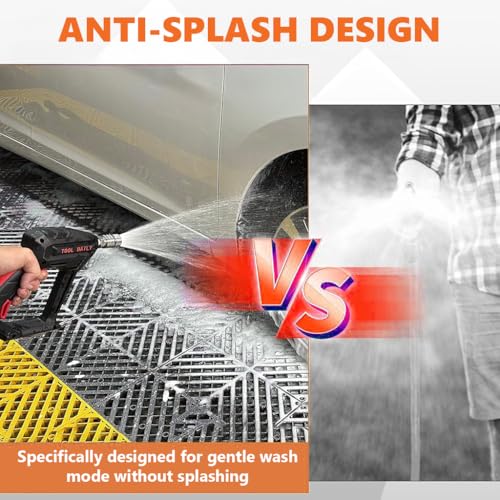 Image of HASTHIP Pressure Washer Nozzle Quick Connect 1 /4'' Stainless Steel Pressure Washer Tip Shower Nozzle, High-Pressure Fan Nozzle for Garden, Car, and Outdoor Surfaces