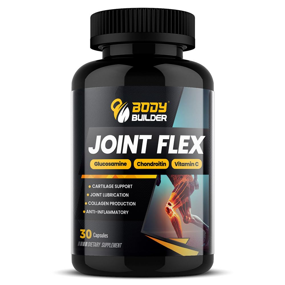 Joint Flex, Advanced Joint Support Formula- Glucosamine, Chondroitin, Vitamin C Blend - Enhance Flexibility, Reduce Aches, 30 Capsules