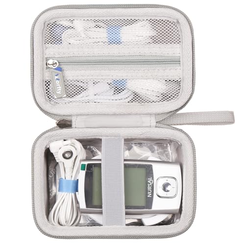 worfty Hard Tens Unit Case for NURSAL/TENKER/AUVON/Belifu/TEC.BEAN 24 Modes TENS Unit Muscle Stimulator, Protective Portable Case Compatible with 24 Modes Tens Machine and Accessories(Box Only)
