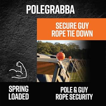 GROUNDGRABBA Spring Loaded PoleGrabba, 6 Pack