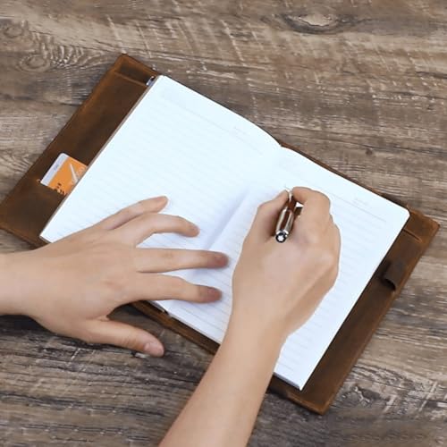 Carnet de notes d'affaires en cuir B5 vintage de bureau