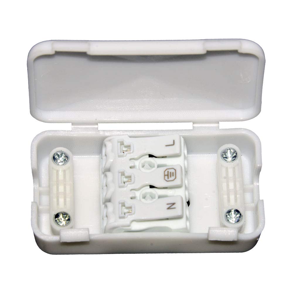 Electrical Junction Box 2A-24A/240V 3 Pole Terminal Block Inline Wire Choc Box