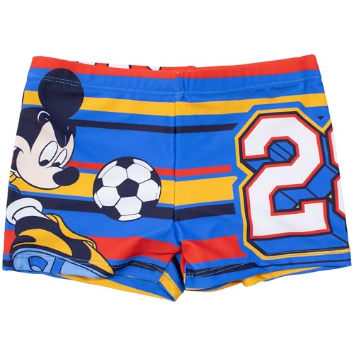 Disney Badehose Mickey Mouse Kinder Badeshorts Micky Maus 7111, blau, 4 Jahre