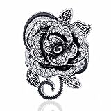 Smoo 2016 Retro Crystal Jewelry Big Flower Shape Elegant Vintage Rings for Women (8)