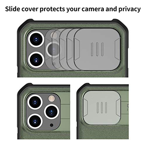 Image of Nillkin iPhone 11 Case Military Grade, Drop Tested Protective Case with Kickstand Ring and Slide Camera Cover, Compatible for Apple iPhone 11 6.1 Inch 2019, Black