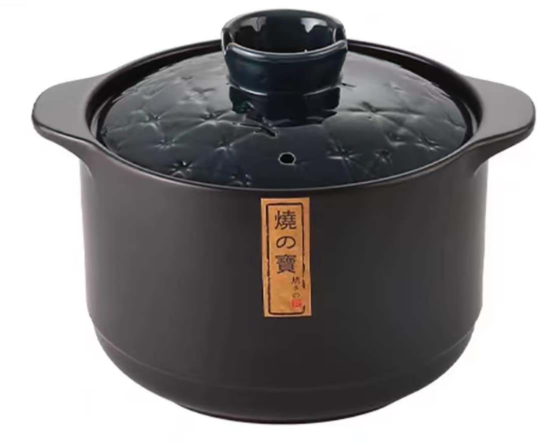 Marmite en céramique 4,2L bleue pour une cuisine saine