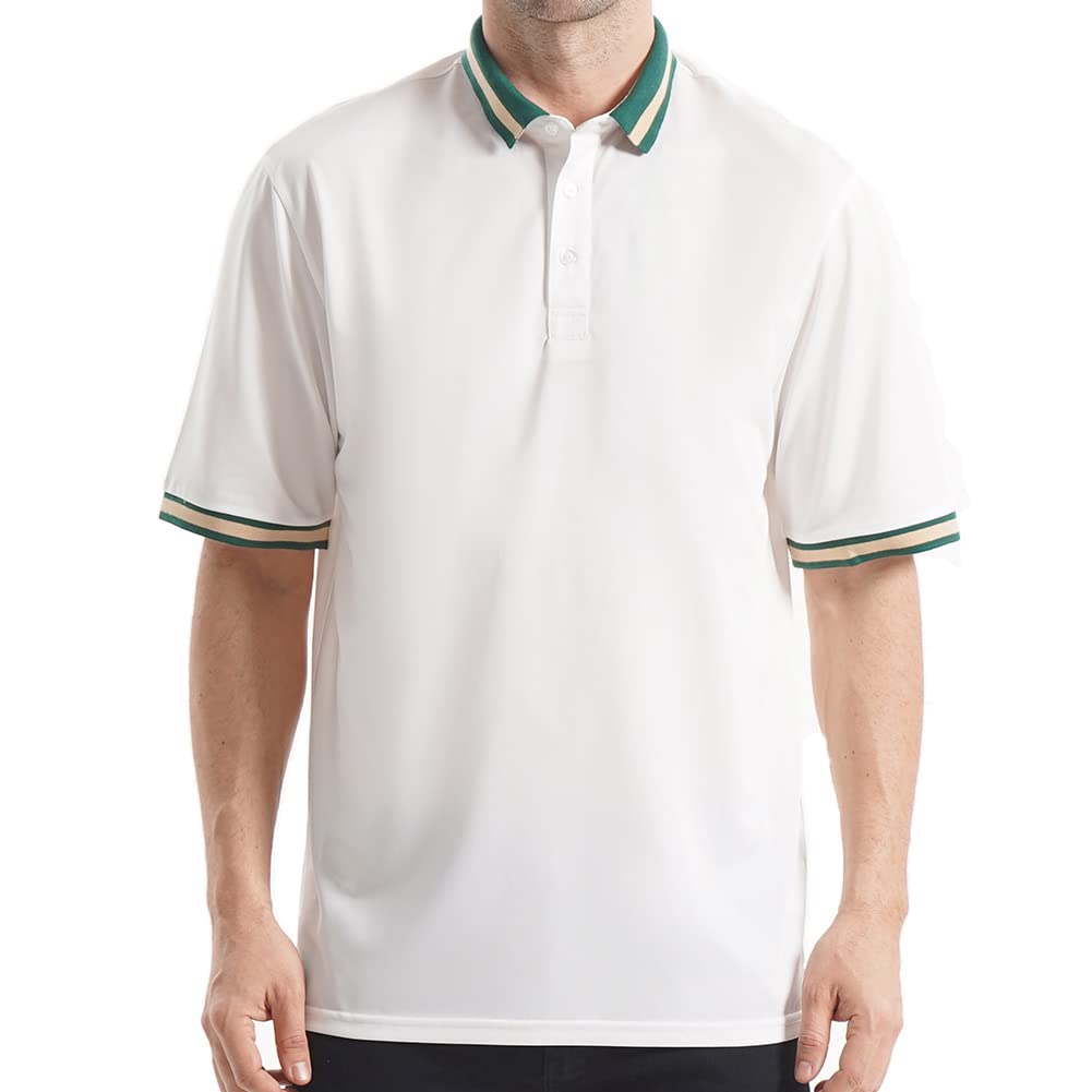 largeLEDINEY Men's Polo Shirts Regular Fit, Business and Casual
