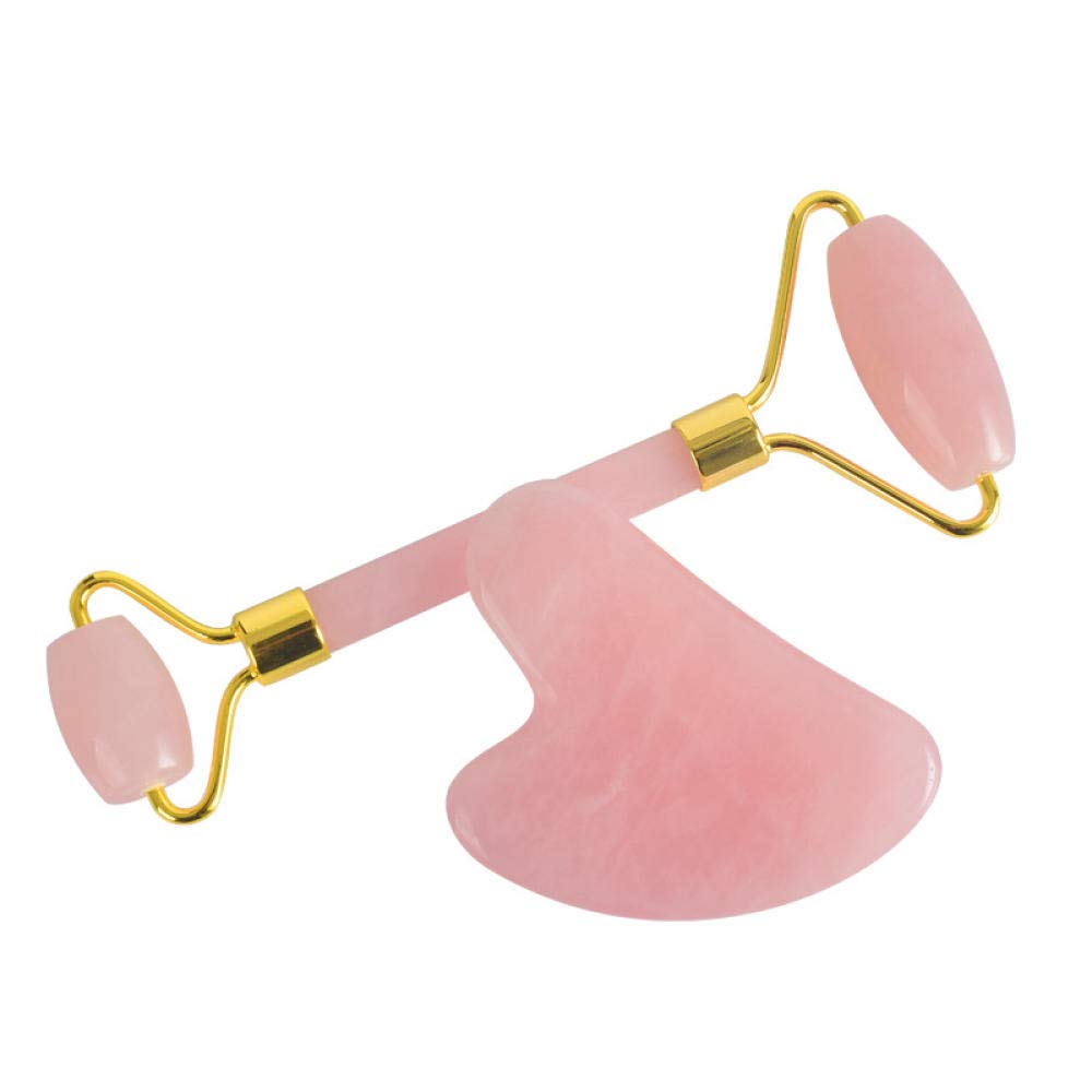 Natural Jade guasha raspador rosto massagem rolos rosa cuarzo massagem Vara guache raspador para ferramentas de massagem pé facical