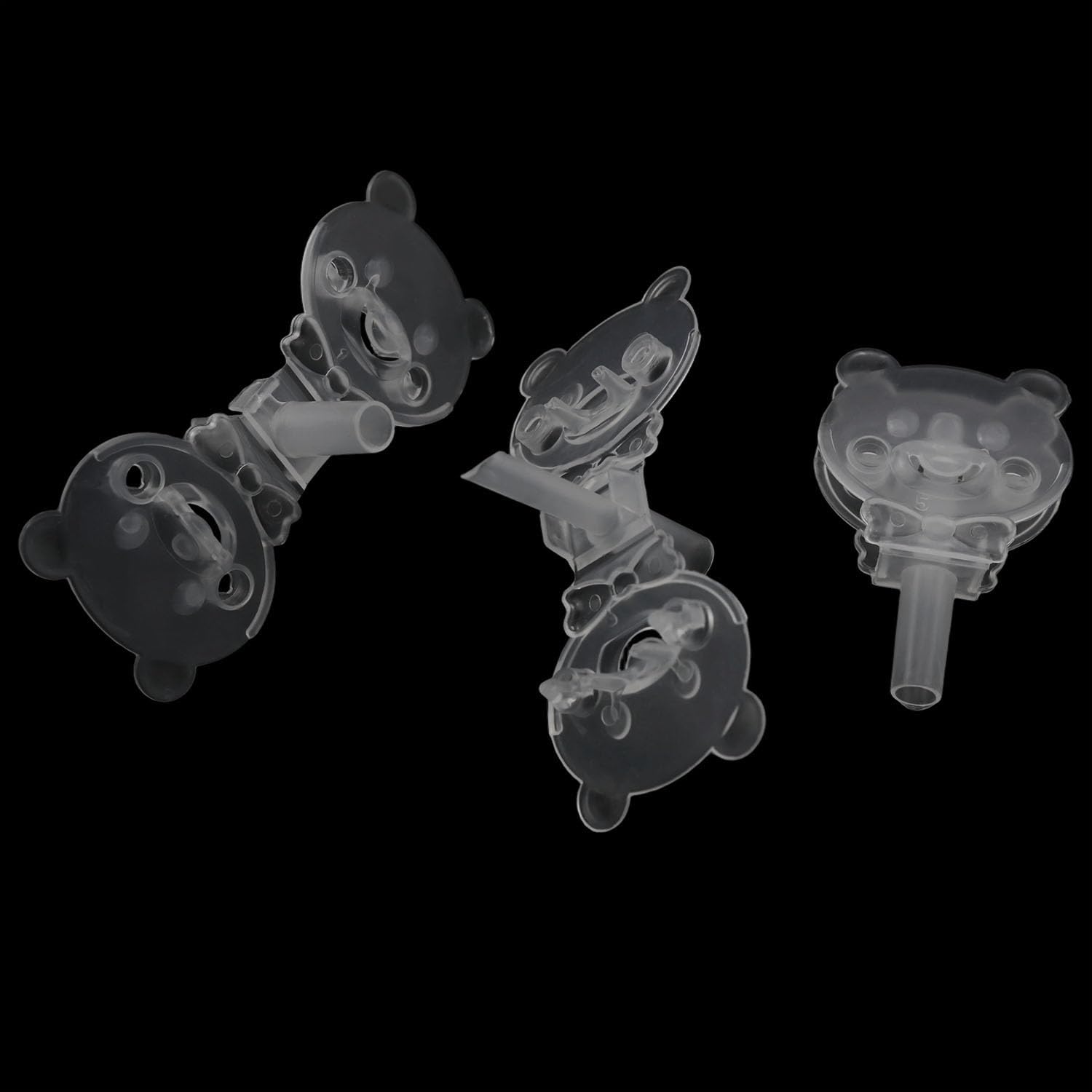 20PCS Bear Shaped Balloon Clip Stick Tube Wedding Party Balloon Sealing Tie Mini Handheld Rod Cartoon Animal Clips Essential Tools For Themed Parties Festivals image 4